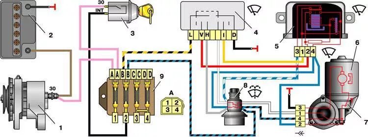 Реле стеклоочистителя ваз схема подключения Ответы Mail.ru: Проблема с дворниками ваз 2101