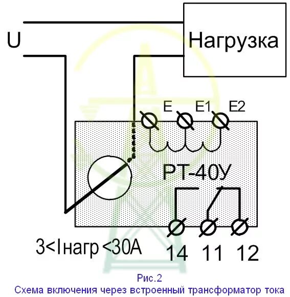 Реле тока рт 40 схема подключения Реле контроля тока РТ-40У AC100-400V УХЛ4