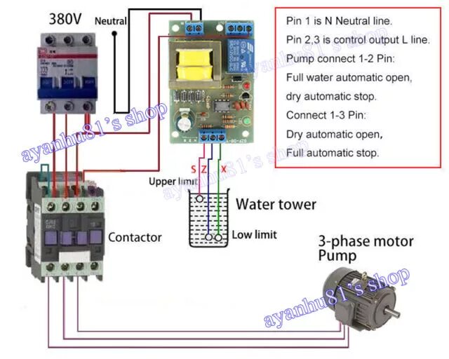 Реле уровня воды схема подключения 10a Liquid Level Controller Switch AC 220v Water Level Detection Sensor Module f