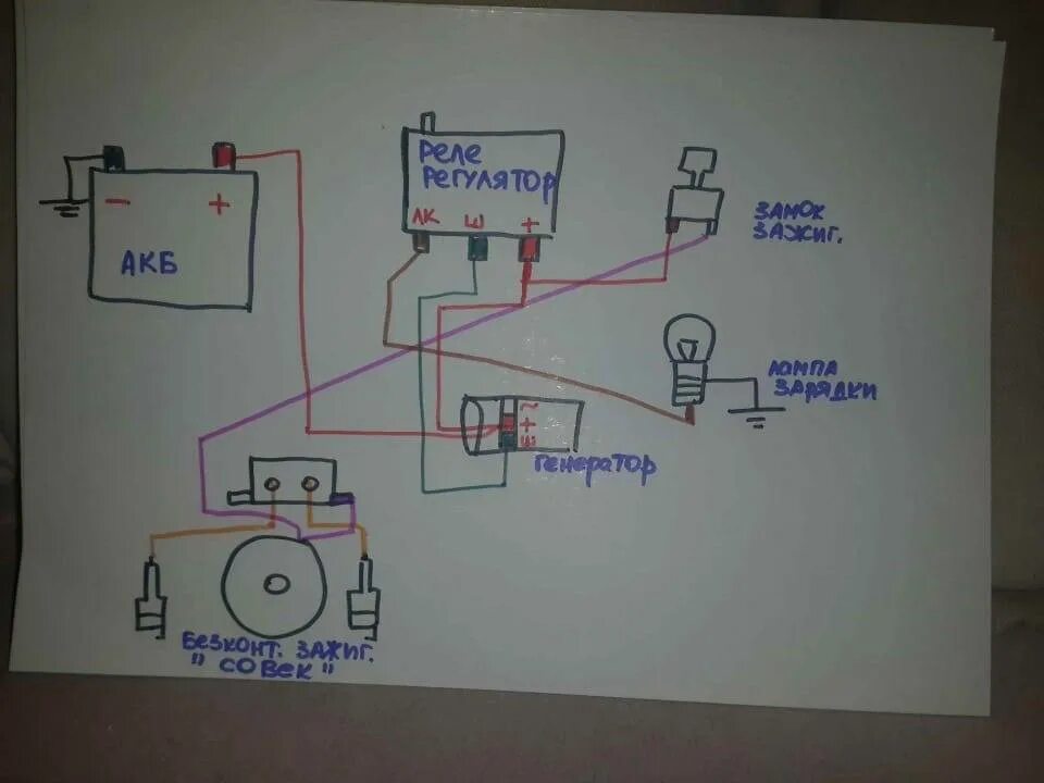 Реле ваз на мотоцикл урал схема Подключение генератора мотоцикл урал: найдено 80 картинок