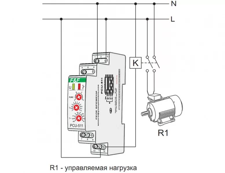 Реле времени ekf rt 10 схема подключения PCU-511U vserele.ru