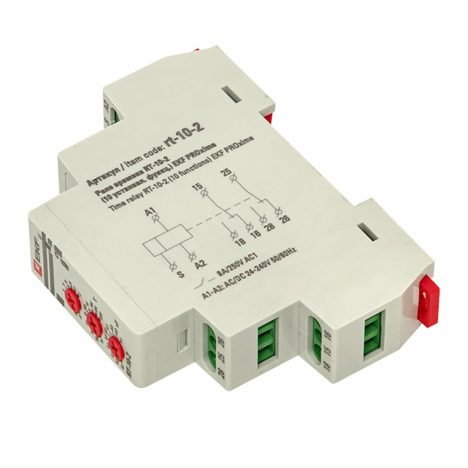 Реле времени rt 10 подключение Реле времени (10 устанавл. функц.) RT-10-2 EKF PROxima - купить в интернет-магаз