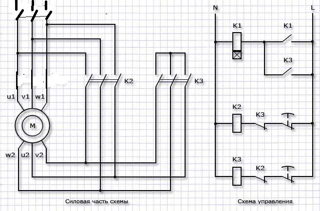 Реле времени схемы подключения электродвигателя Ответы Mail.ru: Здраствуйте не могу найти схему перехода со звезды в треугольник