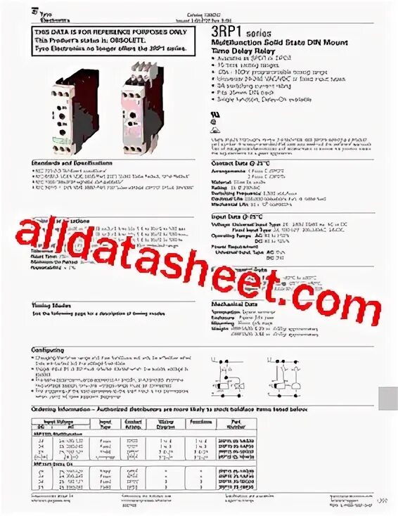 Реле времени сименс 3rp1505 1ap30 схема подключения 3RP1525-1AP30 / Tyco Electronics - Datasheet(PDF) Chat AI