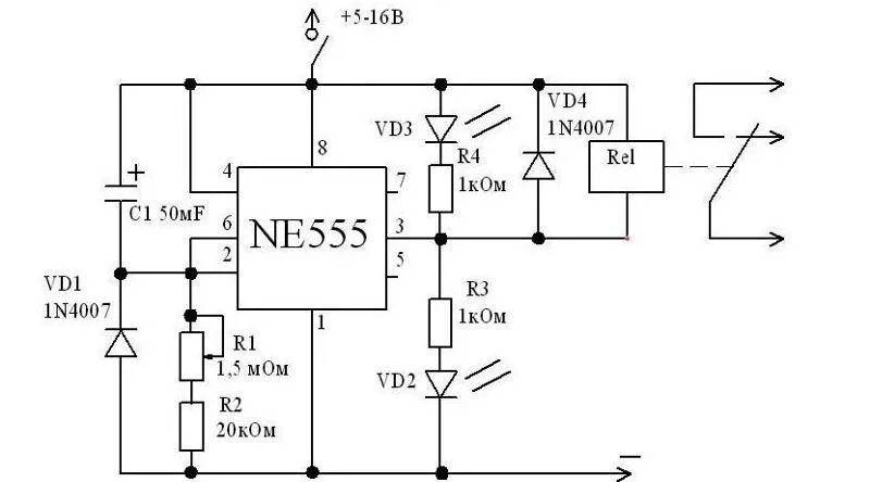 Реле времени своими руками схема Ответы Mail.ru: Помогите с расчетом надежности фотореле моего устройства на NE55
