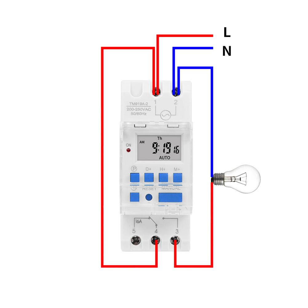 Реле времени t2310 схема подключения Реле контроля времени TM919A-2. Программируемый недельный цифровой таймер. (220V
