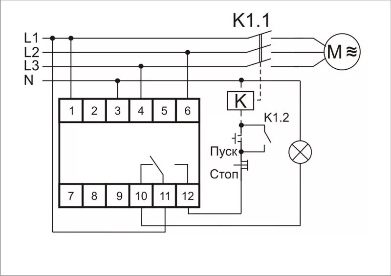 Реле выбора фаз схема подключения Реле контроля фаз CZF-311 Евроавтоматика F&F