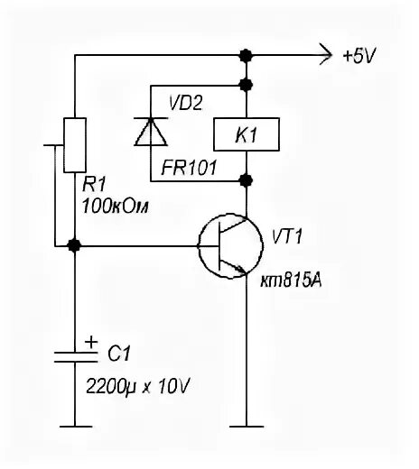 Реле задержки своими руками схема Red-Resistor.ru - Задержка включения реле