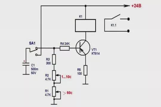 Реле задержки времени схема своими руками Видео: Простое реле времени на одном транзисторе - ProСтанки