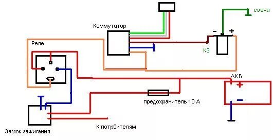 Реле зажигания ваз схема подключения мои схемы - motoizh.ru