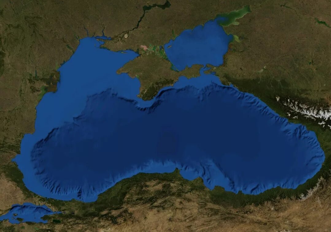 Рельеф черного моря без воды фото Black Sea undersea river - Wikipedia