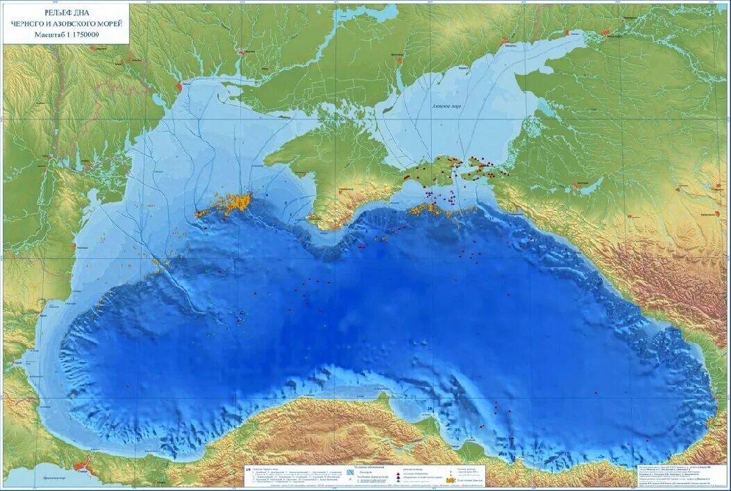 Рельеф черного моря без воды фото Мёртвый мир: что не так с дном Чёрного моря Филиал Карамзина Дзен