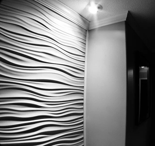 Рельефные стены фото Wave Wall Basement wall panels, Wall design, Mdf wall panels