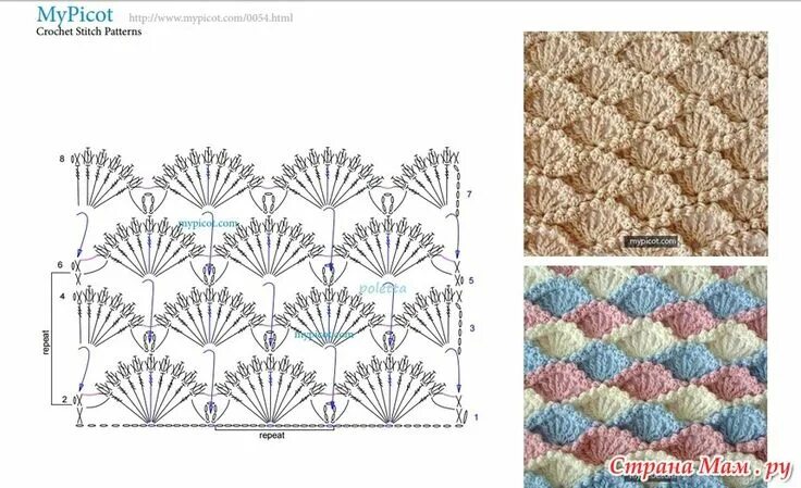 Рельефные узоры крючком со схемами для пледа Crochet books, Crochet stitches patterns, Crochet patterns