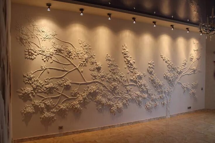 Рельефный декор на стене Новости Mural wall art, Wall sculpture art, Home wall painting