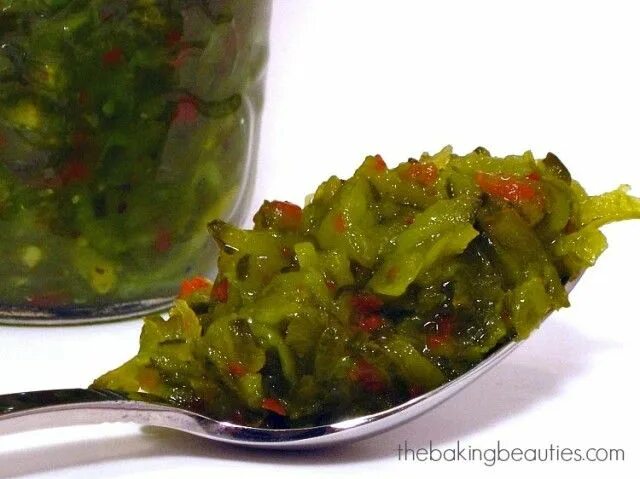 Релиш из огурцов фото Homemade Relish the Baking Beauties (omit green food colouring) Relish recipes, 