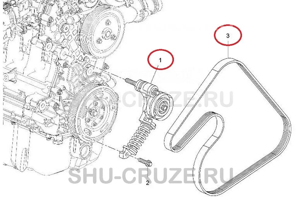 Ремень генератора шевроле круз схема установки Ремень приводной Cruze Круз 1.4 turbo кондиционер, помпа