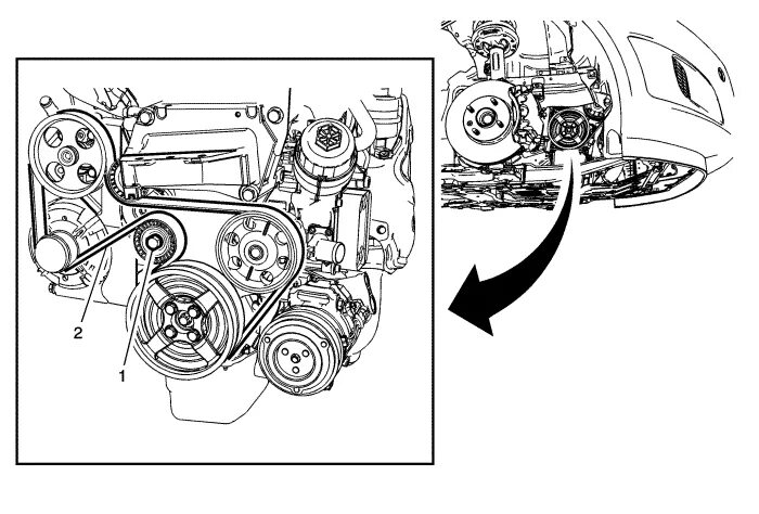 Ремень генератора шевроле круз схема установки Service Information