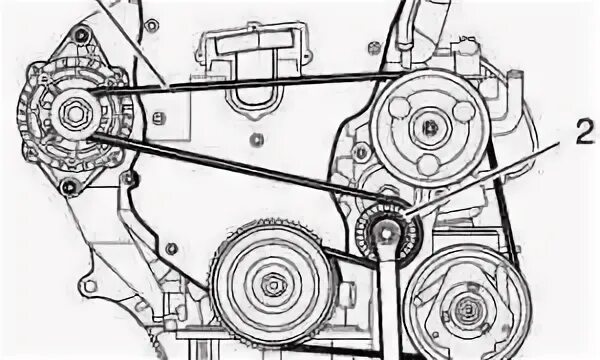 Ремень генератора шевроле круз схема установки Опель тигра схема приводного ремня - фото - АвтоМастер Инфо