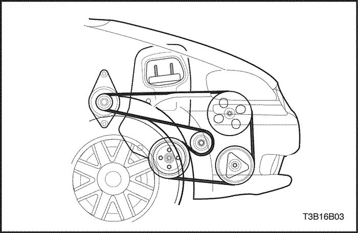 Ремень генератора шевроле круз схема установки Service Manual2009 Aveo POWER STEERING PUMP