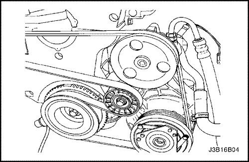 Ремень генератора шевроле круз схема установки 2007 Nubira-Lacetti POWER STEERING PUMP