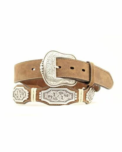 Ремень в ковбойском стиле женский Men's Scallop Rawhide Large Concho Belt Western belts, Concho belt, Belt