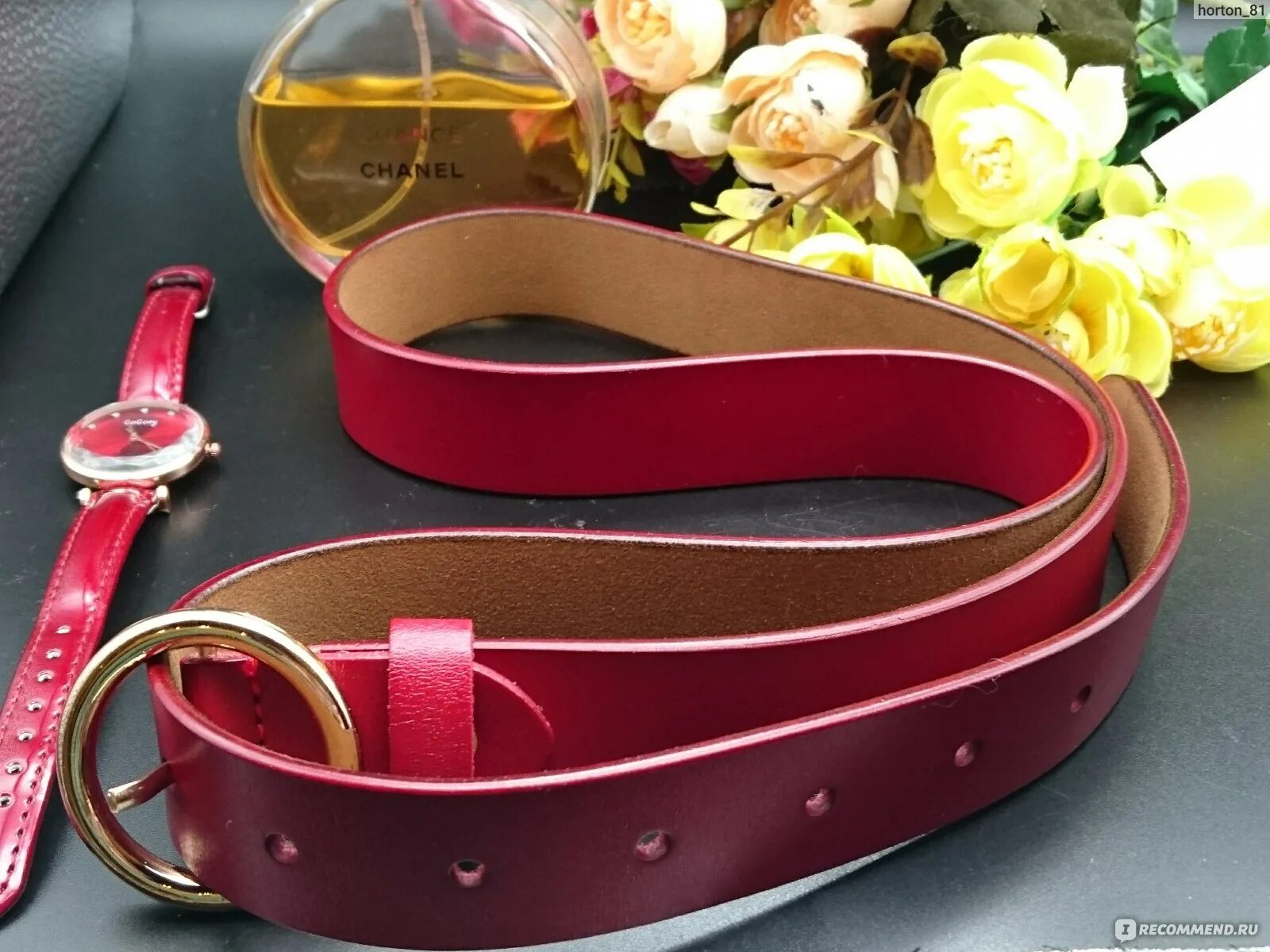 Ремень женский мода 2024 Ремень женский Aliexpress Fashionable belt with a round ring and a buckle, women