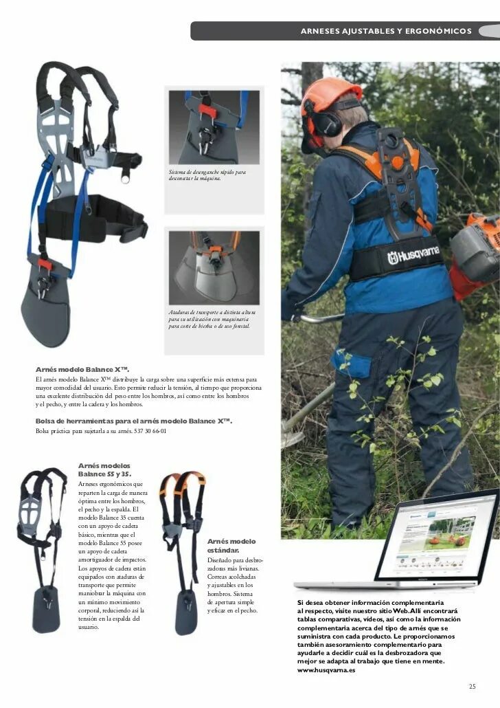 Ременная оснастка husqvarna balance Husqvarna accesorios 2011_es