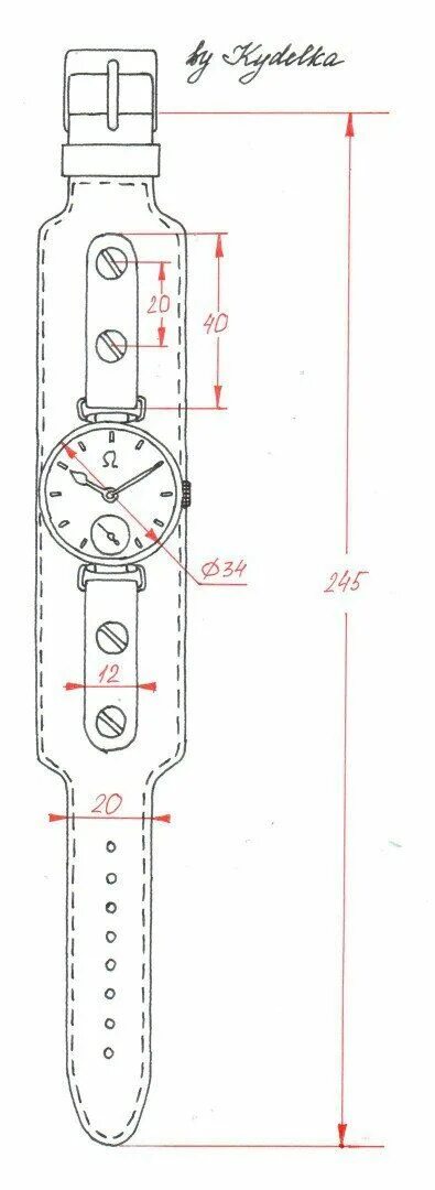 Ремешок для смарт часов из кожи выкройка К.О.Т - Кожевенные изделия ручной работы.'s photos Leather watch strap, Watch ba