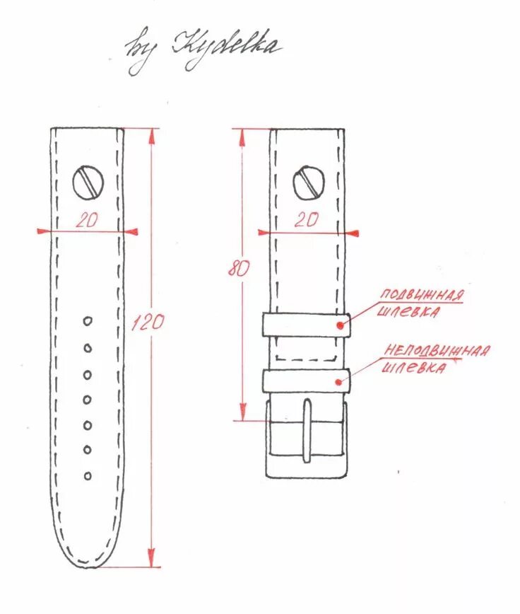 Ремешок на часы из кожи выкройка Фотографии К.О.Т - Кожевенные изделия ручной работы. Браслеты для часов, Кожаный