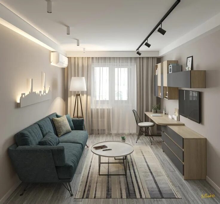 Ремонт 2 комнатной квартиры фото интерьеров Pin on Ремонт.Комнаты Living room office combo, Home design living room, Apartme