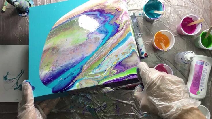 Ремонт акрила своими руками Acrylic pouring gone wrong Abstrakta målningar, Abstrakt, Konst