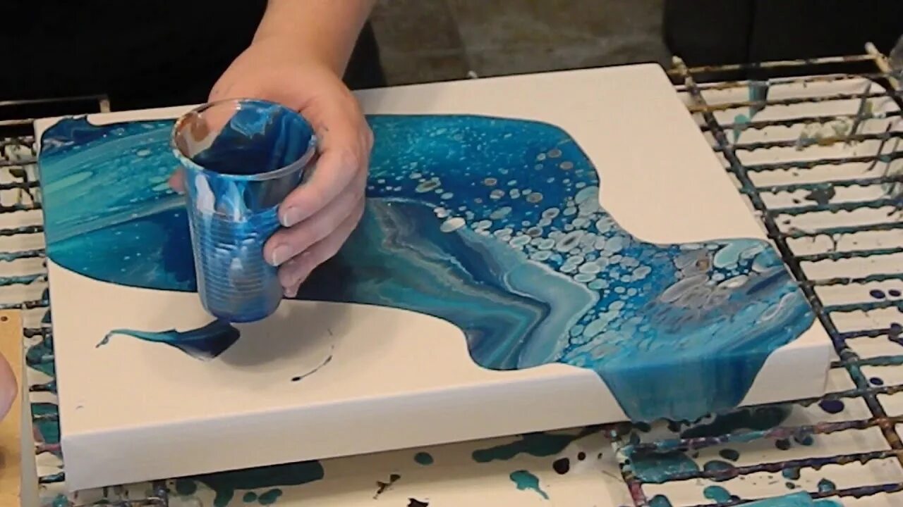 Ремонт акрила своими руками 3) Dip Technique with Acrylic Pour - YouTube