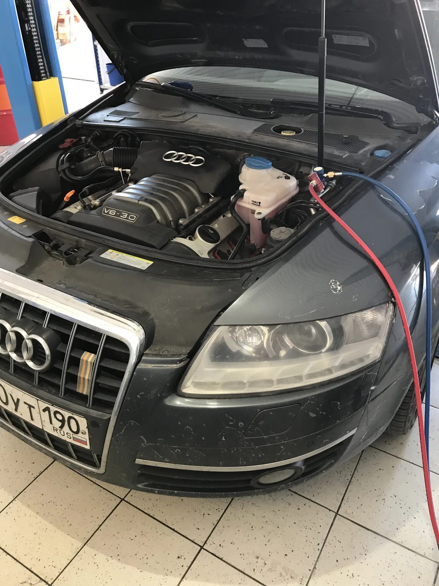 Ремонт ауди а6 своими руками Заправка кондиционера! - Audi A6 (C6), 3 л, 2005 года визит на сервис DRIVE2