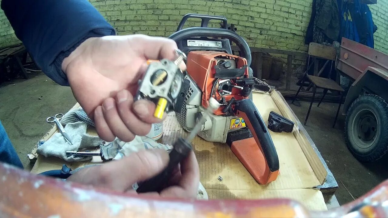 Ремонт бензопилы 180 своими руками STIHL MS-250 (часть 1) - YouTube