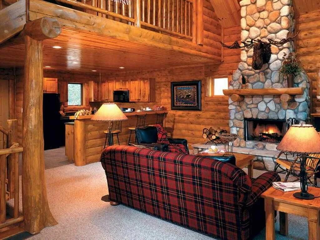 Ремонт деревянного дома внутри фото Интерьер небольшого дома фото Log cabin interior, Cabin interiors, Cabin interio