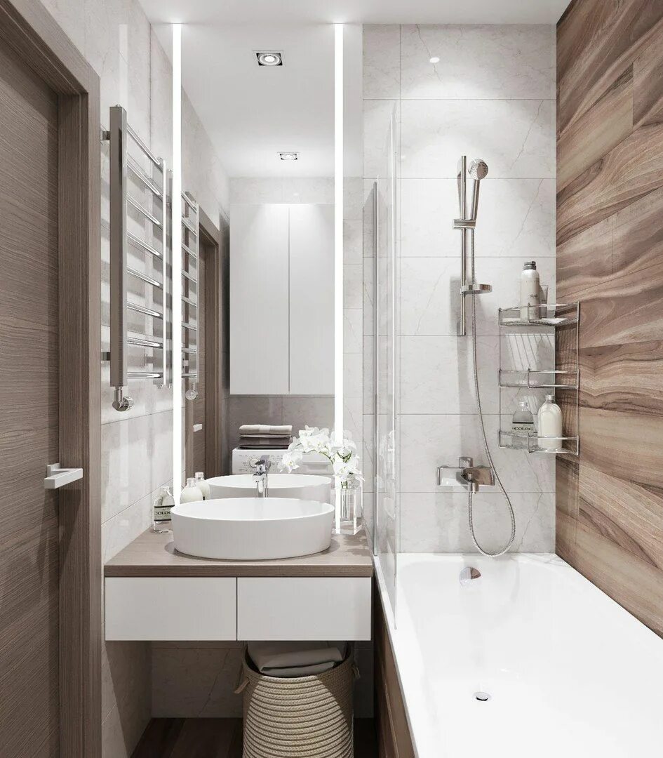 Ремонт дизайн маленькой ванны Москва 46 кв.м. Modern bathroom design, Bathroom design small, Best bathroom des