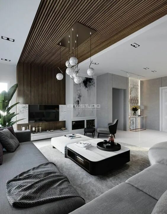 Ремонт дома в современном стиле фото Pin by Ruohan Liu on Concept Living room Luxury living room, Luxury dining room,