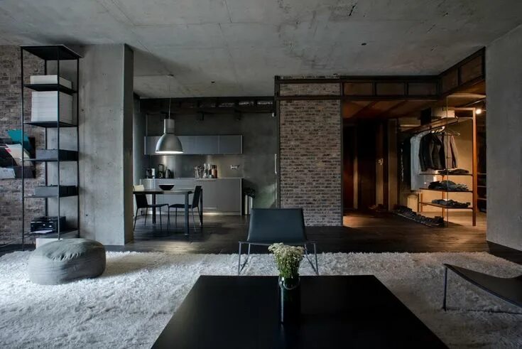 Ремонт дома в стиле лофт Diseño interior del loft, Estilo desván, Muebles minimalistas