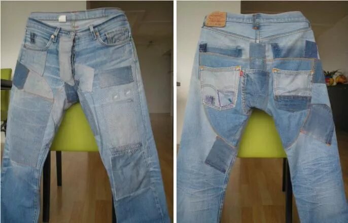 Ремонт джинс между ног своими руками The reasons for which jeans are wiped between feet and how to solve this problem