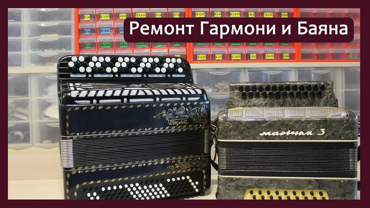 Ремонт гармони своими руками Трудовые будни / Ремонт Баяна "Тула" и Гармони Житомирской фабрики - YouTube