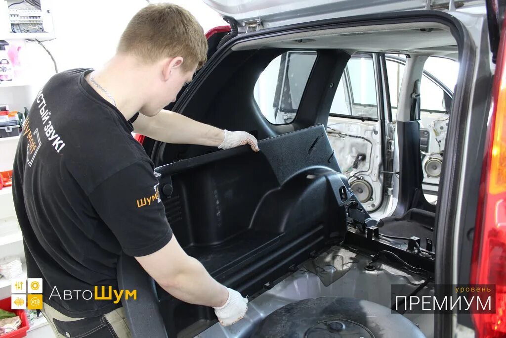 Ремонт х трейл т31 своими руками Nissan X-Trail T31. Шумоизоляция дверей, крыши, пола и багажника. Уровень Премиу