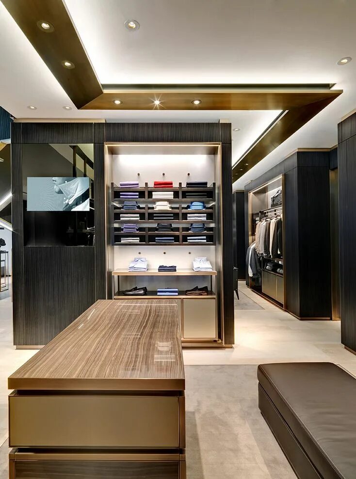 Ремонт интерьер магазина Brioni Boutiques Worldwide Park Associati Retail interior design, Retail interio