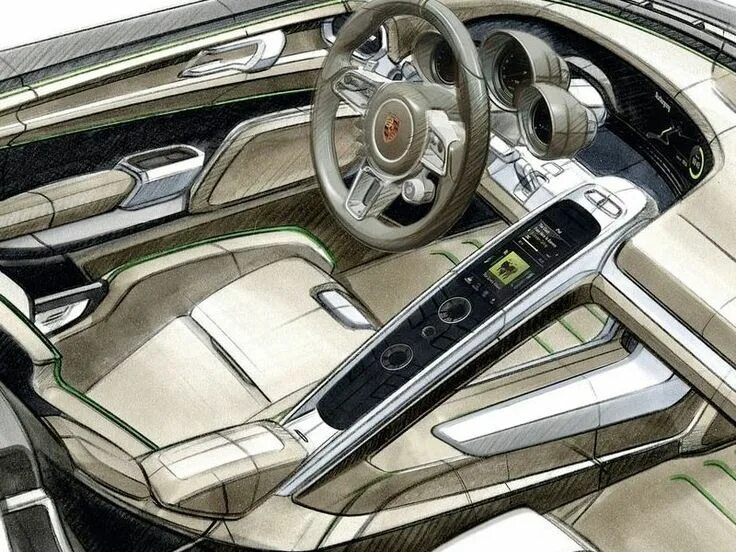 Ремонт интерьера автомобиля Pin by Hyung Jin Lee on Int-s Car interior sketch, Car interior design, Automoti