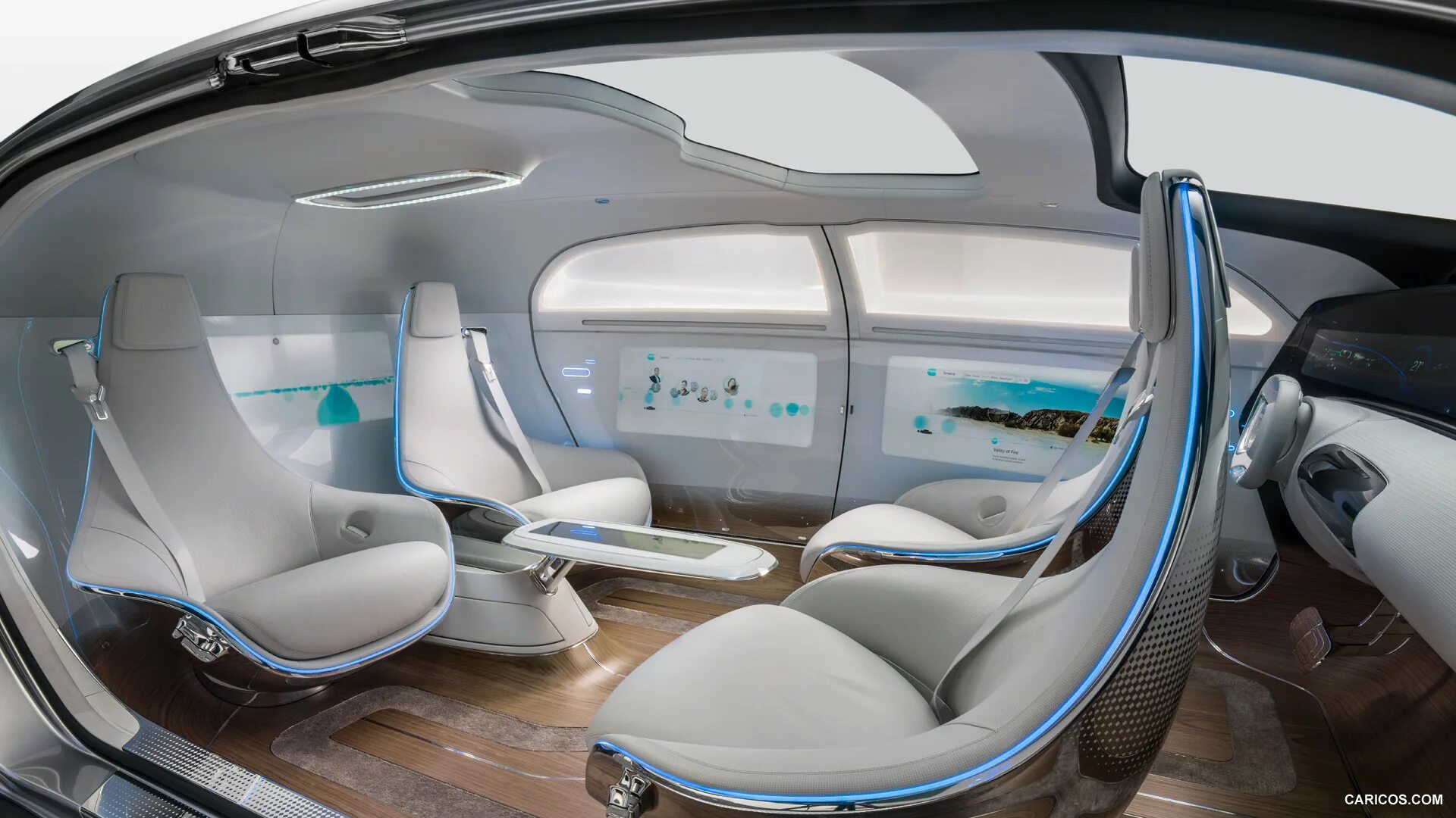 Ремонт интерьера автомобиля 2015 Mercedes-Benz F 015 Luxury in Motion Concept - Interior Caricos