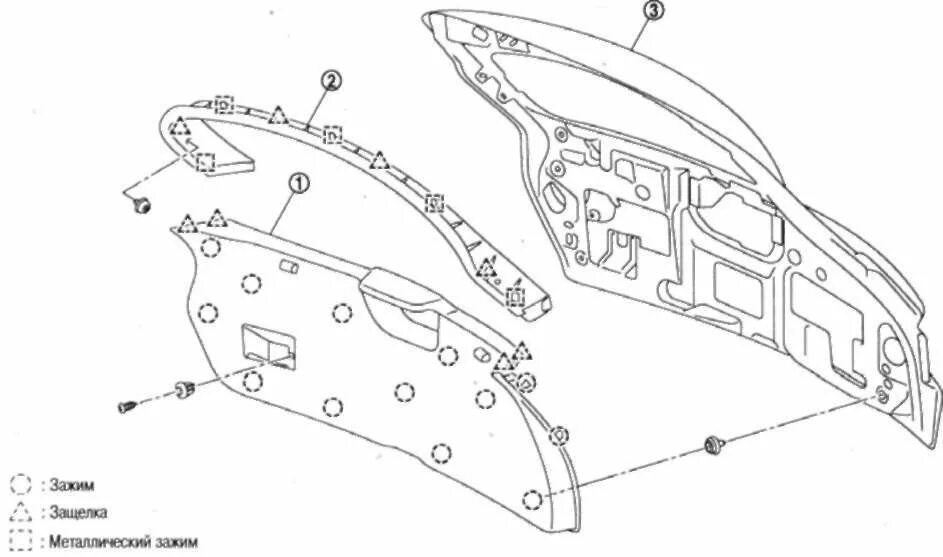 Ремонт кашкай j10 своими руками Руководство по ремонту Nissan Qashqai (Ниссан Кашкай) 2007+ г.в. 16.7.1 ОТДЕЛКА 