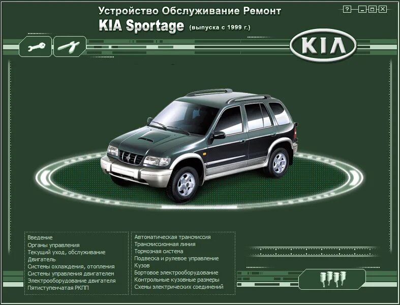 Ремонт киа спортейдж 3 своими руками Распаковка файлов электронного пособия - KIA Sportage (1G), 2 л, 2002 года друго