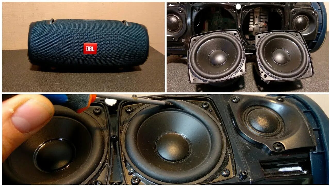 Ремонт колонки своими руками Ремонт динамиков jbl xtreme 2, хрипит динамик, замена подвеса, порвалась резинка