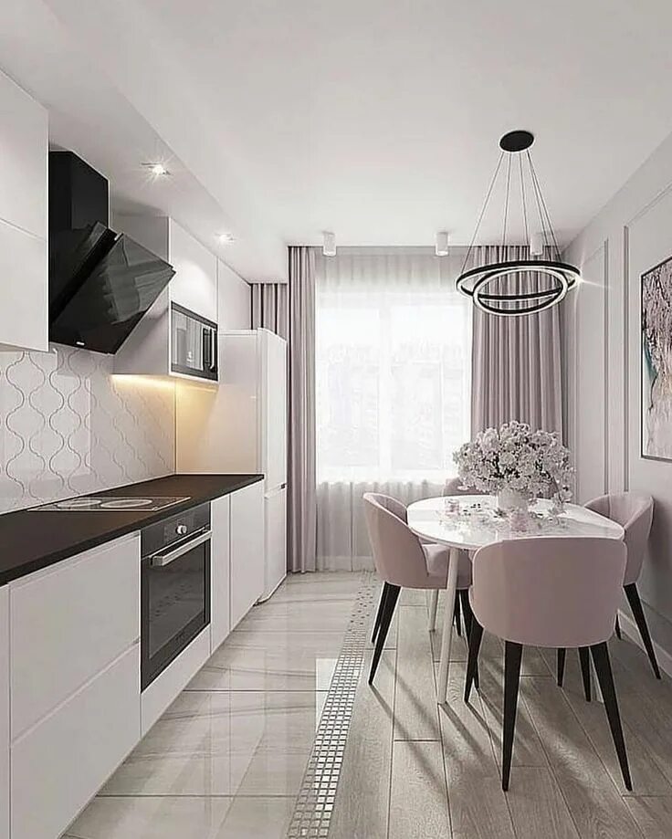 Ремонт кухни 10 кв м дизайн фото Дизайн интерьера. Запись со стены. Interior design kitchen, Modern kitchen inter