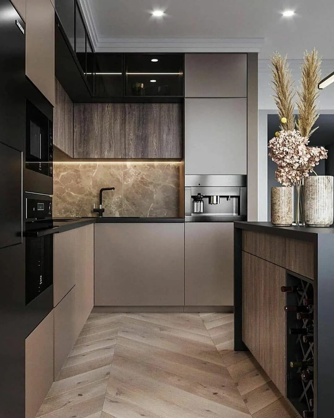 Ремонт кухни дизайн фото современный стиль Okkla Realty & Architecture on Instagram: "*Inspiration repost* Beautiful kitche